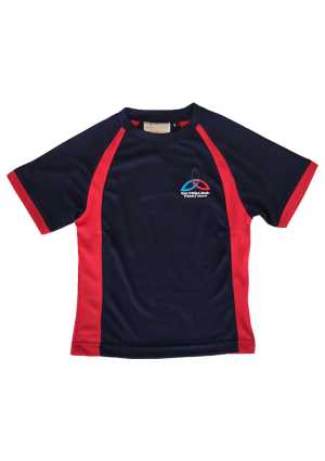 Holy Trinity PE Tee Navy/Red